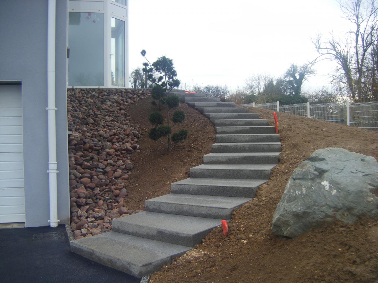 Création d'escalier en béton à Domfront